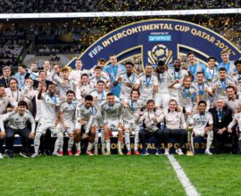 Imagen del Real Madrid Celebrando