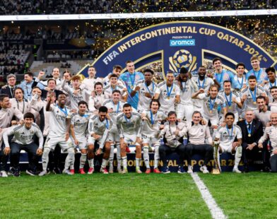 Imagen del Real Madrid Celebrando