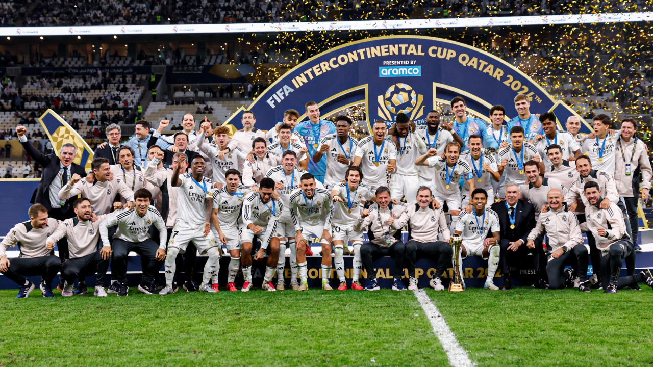 Imagen del Real Madrid Celebrando