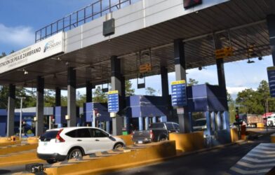 Imagen de la estación de peaje de COVI en Zambrano, Francisco Morazán