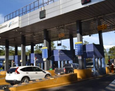 Imagen de la estación de peaje de COVI en Zambrano, Francisco Morazán