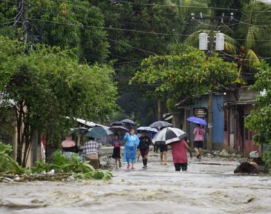 Imagen de inundaciones en Santa Bárbara